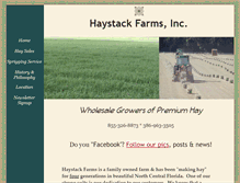 Tablet Screenshot of haystackfarms.com